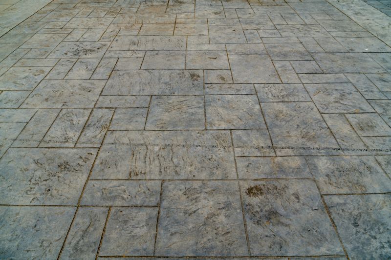 Stamped Concrete Patio with Pattern